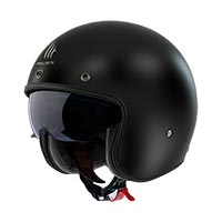 Mt Helmets Le Mans 2 SV S Solid A1 negro brillo