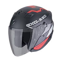 スコーピオン Exo 230 バンド ヘルメット ホワイト レッド