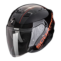 スコーピオン Exo 230 Qr ヘルメット ブラック レッド
