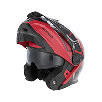 Casco Modular Acerbis Rider rojo negro - 2