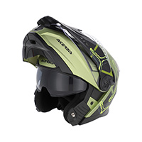 Casco Modular Acerbis Rider verde negro - 2