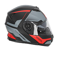 Acerbis Serel 2206 モジュラー ヘルメット ブラック レッド