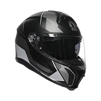 Casque AGV Tourmodular Perception noir rouge