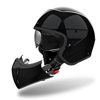 Airoh J110 カラーヘルメット ブラックグリッター