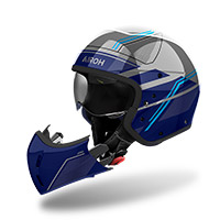 Casque Airoh J110 Slim bleu - 2