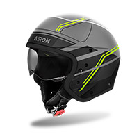 Casque Airoh J110 Slim jaune mat - 3