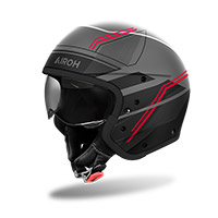 Casque Airoh J110 Slim rouge mat - 3