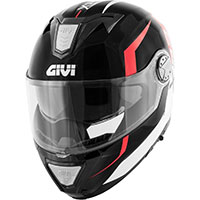 Givi X23 Sydney Viper Modular Helmet Black Red - 2