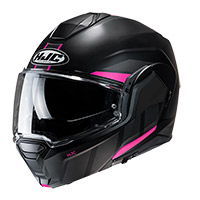 Hjc I100 Beis Modular Helmet Pink Black Lady