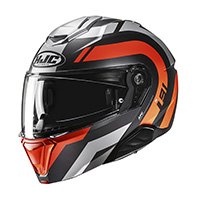 Casque Modulaire Hjc i91 Arven rouge