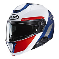 Hjc i91 Bina モジュラー ヘルメット ホワイト レッド ブルー