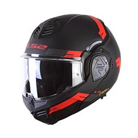 Ls2 Ff906 Advant Bend Helmet Black Matt Red - 2