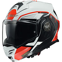 LS2 FF901 アドバント X メトリック ヘルメット ホワイト レッド