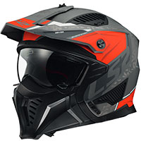 Ls2 Of606 Drifter Devor Helmet Titanium Red