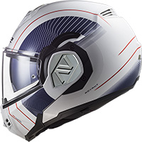 LS2 FF906 アドバント クーパー モジュラー ヘルメット ホワイト ブルー
