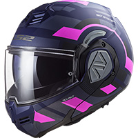 LS2 FF906 Advant Velum モジュラー ヘルメット ブルー ピンク