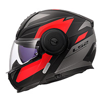 Casco LS2 FF902 Scope 2 Duria negro rojo opaco - 3