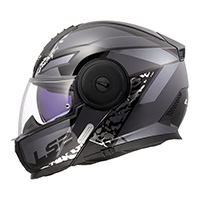 Casco LS2 FF902 Strobe 2 Oxyd gris opaco