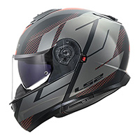 Ls2 Ff908 Strobe 2 Code Modular Helmet Black Matt