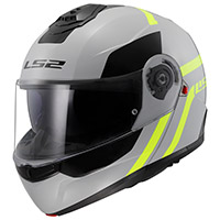 Ls2 Ff908 Strobe 2 Autox Modular Helmet Grey Yellow