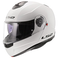 Ls2 FF908 ストロボ 2 ソリッド モジュラー ヘルメット ホワイト