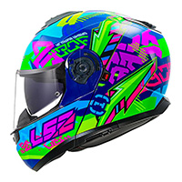 Ls2 Ff908 Strobe 2 Svent Modular Helmet Blue Green