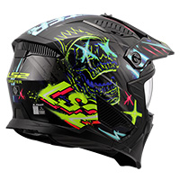 Casque LS2 OF606 Drifter Rayz noir bleu - 3