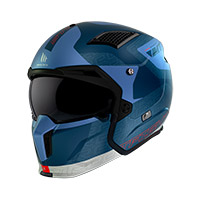 Mt Helmets Streetfighter Sv S Totem C17 Bleu Mat