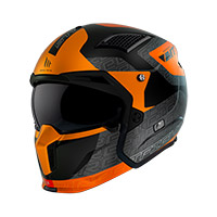 Mt Helmets Streetfighter Sv Totem B4 Orange Mat