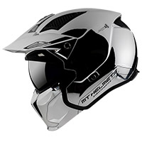 MT Helmets Streetfighter SV Cromado A2 plateado