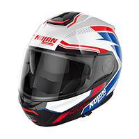ノーラン N100.6 サーベイヤー N-Com ヘルメット ホワイト レッド ブルー