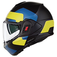 Casco Nolan N120.1 Omocromo Blu Giallo Opaco