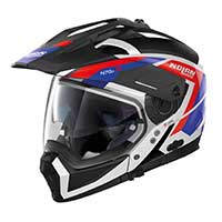 Nolan N70.2x Grandes Alpes N-com Modular Helmet Black White Red Blue