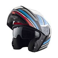 Nos Ns-14 Nitro Modular Helmet Blue Red Matt