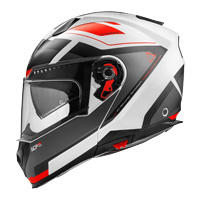 Premier Delta Evo As 2 Bm Modular Helmet White Red - 3