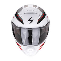 スコーピオン Exo 930 Navig モジュラー ヘルメット ホワイト レッド