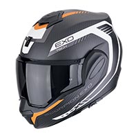 Casco Scorpion EXO Tech Evo Carbon Cozy azul rojo