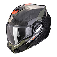 Scorpion EXO Tech Evo Carbon Rover Helm rot