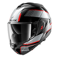 Casco Modular Shark Oxo Sikter negro rojo