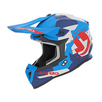 Casco Acerbis Linear 2206 azul rojo 2