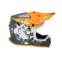 Acerbis Profile Junior Helmet Orange Grey - 2