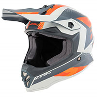 Acerbis Steel Junior Helmet Orange Grey Kid