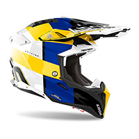 Airoh Aviator 3 Monarch Helmet Blue Yellow - 2