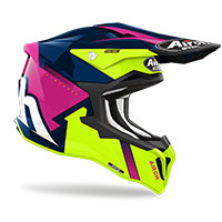 Airoh Strycker Blazer Helmet Blue Pink Gloss - 2