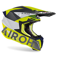 Airoh Twist 2 Lift Helmet Yellow Blue Matt