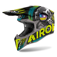 Airoh Wraap Alienヘルメットイエローマット