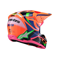 Alpinestars S-m3 Youth Deegan Helmet Orange Pink Kid