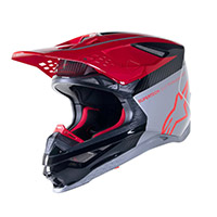Alpinestars Supertech M10 Acumen Helmet Red Fluo