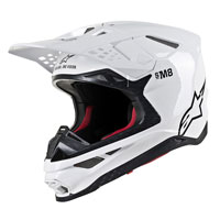 オフロードヘルメットアルパインスターズ S-M8 ホワイト