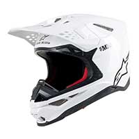 Alpinestars Supertech M10 Solid Helm Ece weiß